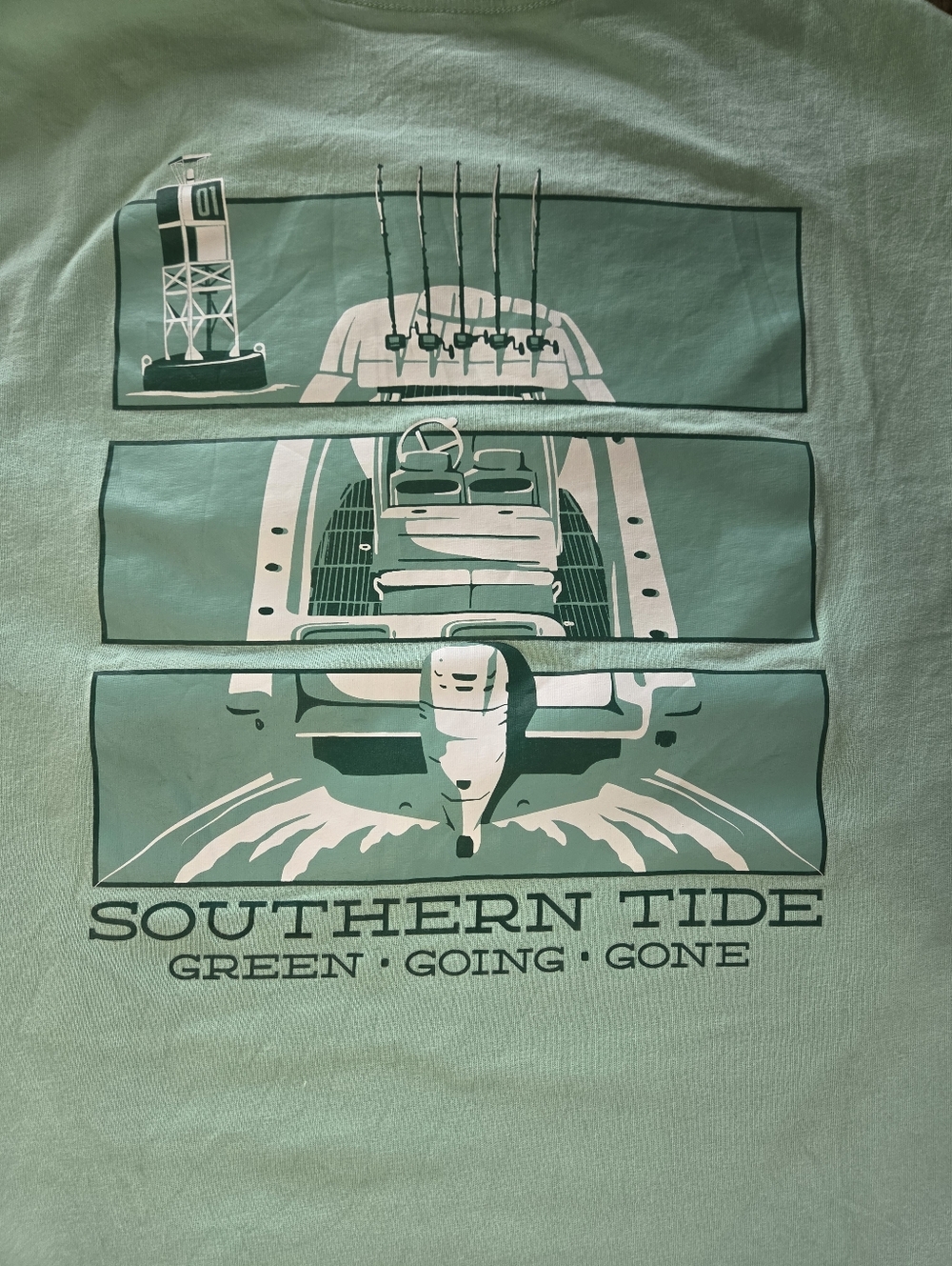Southern Tide 'Green Going Gone' Graphic Tee - Mint Green